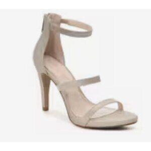 Kelly & Katie Sz 9 M Gold Metallic Courtney Jeweled Stiletto Heels Party